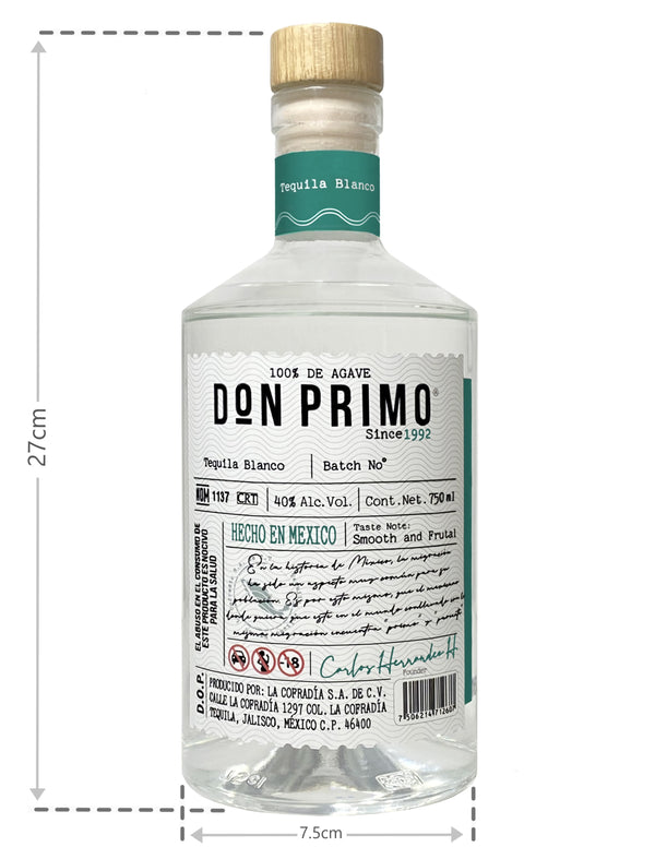 Don Primo - Tequila Premium - Don Primo Blanco con Medidas